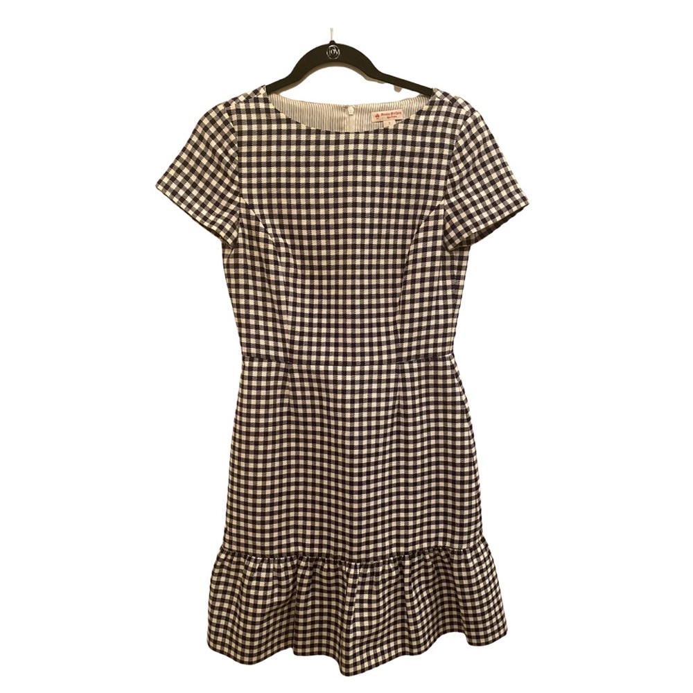 Brooks Brothers, Size 2, Navy Gingham shift dress